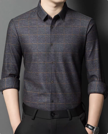 Obsidian Grid Luxe Formal Shirt