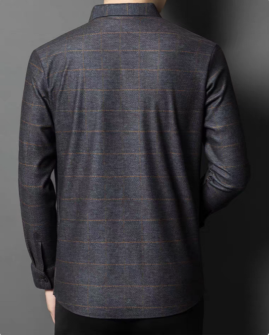 Obsidian Grid Luxe Formal Shirt
